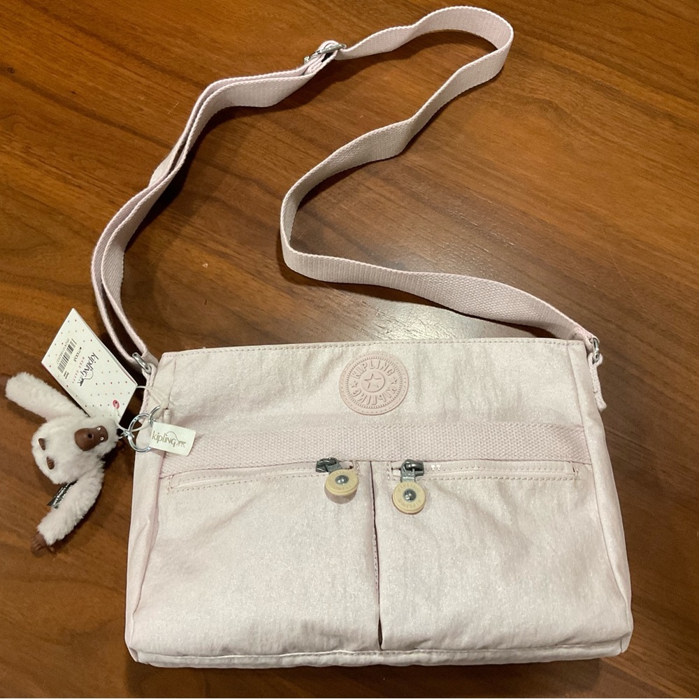 Kipling light pink handbag/purse (NWT)